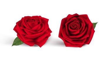 dos corazones blancos enamorados con cara feliz para la tarjeta de saludos del día de San Valentín con fondo rojo. ilustración vectorial