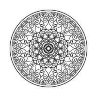 Circular pattern mandala art decoration elements vector