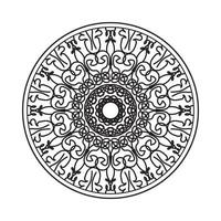 Circular pattern mandala art decoration elements vector