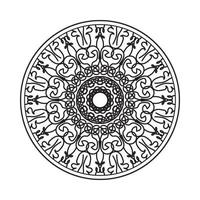 Circular pattern mandala art decoration elements vector