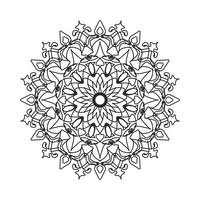 Hand drawn mandala. decoration in ethnic oriental  doodle ornament vector