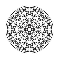 Circular pattern mandala art decoration elements vector