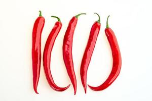 red hot chili pepper isolated on a white background photo