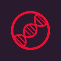 dna strand vector icon