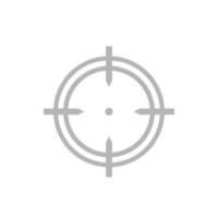 crosshair, target on white vector