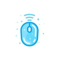 wireless computer mouse icon on white vector