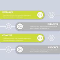1, 2, 3, 4 steps, timeline, product development infographics vector