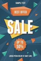 Best Offer Sale Flyer vector