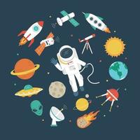 Space Object Collection vector