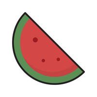 watermelon vector line for web, presentation, logo, Icon Symbol.