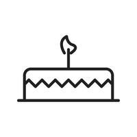 cake vector line for web, presentation, logo, Icon Symbol.