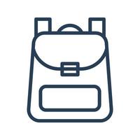 línea de vector de bolsa para web, presentación, logotipo, símbolo de icono.