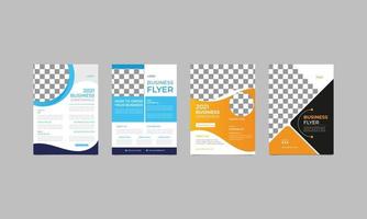 Business Conference Leaflet flyer design layout template in A4 size. Conference Business Social Media Post Banner Square Flyer Template. vector