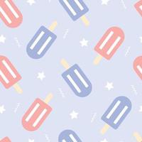 Ice cream seamless pattern vector background for print, decorative, textile