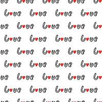 Seamless pattern with the inscription love. Vector illustration