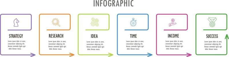 infografías para el concepto de negocio con iconos y opciones o pasos. vector