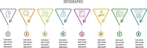 infographics for business concept with icons and  options or steps. vector