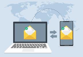 File transfer file recovery, defragmentation, disk recovery is shown. Data transmission, ftp files receiver and laptop computer backup copy. Document pc migration, network laptop file sharing vector