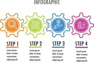 infographics for business concept with icons and  options or steps. vector