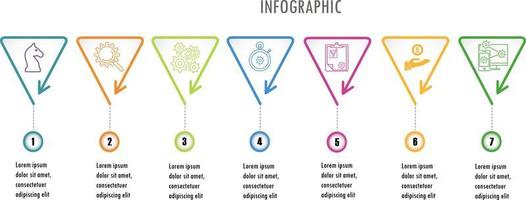 infographics for business concept with icons and  options or steps. vector