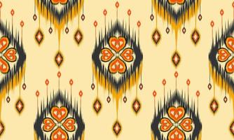 Ethnic abstract ikat art. Seamless pattern in tribal. vector