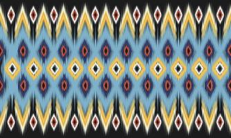 Geometric ethnic oriental ikat pattern traditional Design for background,carpet,wallpaper,clothing,wrapping,Batik,fabric,Vector illustration.embroidery style. vector