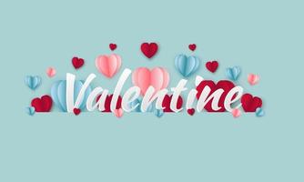 Fondo de venta de día de San Valentín con patrón de corazón. papel tapiz, volantes, invitación, carteles, folletos, pancartas, ilustración vectorial. vector