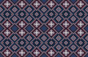 Geometric ethnic pattern embroidery .carpet,wallpaper,clothing,wrapping,batik,fabric,Vector illustration embroidery style. vector