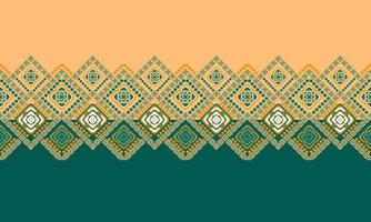 Geometric ethnic pattern design for seamless background. vector
