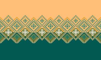 Geometric ethnic pattern design for seamless background. vector