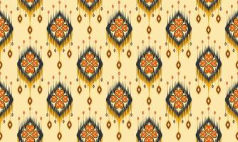 Ethnic abstract ikat art. Seamless pattern in tribal. vector