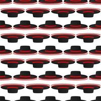 Illustration on theme pattern mexican hats sombrero vector