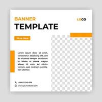 Unique Modern Editable Social Media banner template. Anyone can use this Easy Design Promotion web banner for social media. Modern elegant sales and discount promotions - Vector. vector