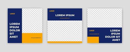 plantilla de banner de redes sociales editable moderna única. cualquiera puede utilizar este sencillo banner web de promoción de diseño para redes sociales. promociones modernas y elegantes de rebajas y descuentos - vector. vector