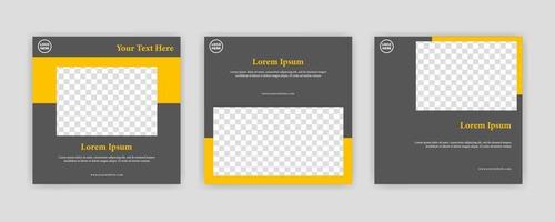 Se puede editar la plantilla moderna de banner de redes sociales. cualquiera puede usar este diseño fácilmente. banners web promocionales para redes sociales. elegante promoción de venta y descuento - vector. vector