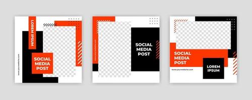 Se puede editar la plantilla moderna de banner de redes sociales. cualquiera puede usar este diseño fácilmente. banners web promocionales para redes sociales. elegante promoción de venta y descuento - vector. vector