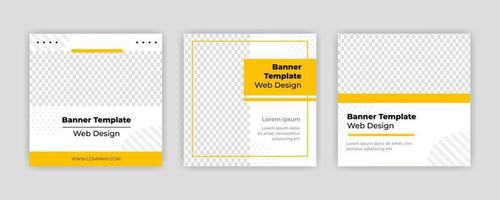 Modern Social Media banner template can be edited. Anyone can use this design easily. Promotional web banners for social media. Elegant sale and discount promo - Vector. vector