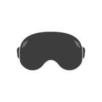 Headset of virtual reality. Vr glasses flat icon. Vr goggles device for computer game. Vector