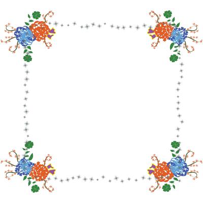 Floral Frame Collection. flowers circle frame arranged un a shape of the wreath perfect for wedding invitations and birthday cards