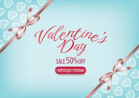 product display valentine's day banner design for website vector
