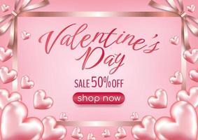product display valentine's day design for website vector