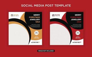 joyería navidad vender publicación en redes sociales vector