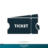Ticket icon, voucher icon. Vector illustration. eps10