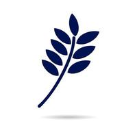 Leaf branch icon. flat icon vector leaf. eps10