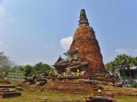 templo de wat phra sri sanphet el templo sagrado es el templo más sagrado del gran palacio en la antigua capital de tailandia ayutthaya. foto