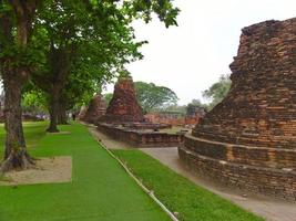 Wat Phra Sri Sanphet Temple The sacred temple is the most sacred temple of the Grand Palace in the old capital of Thailand Ayutthaya. photo