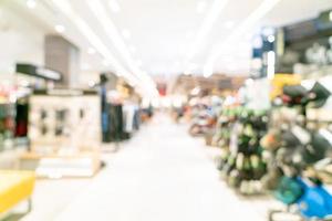 abstract blur shop and retail store in shopping mall photo