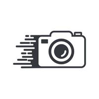 speed camera icon on white background vector