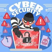 Cyber Crime Threats vector