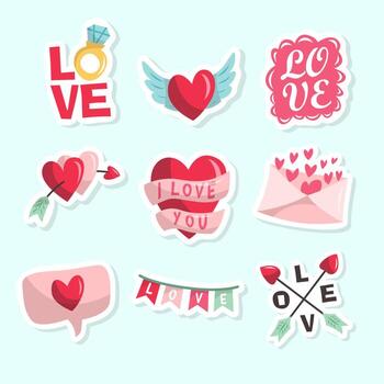 Valentine's Day Free Vector Sticker